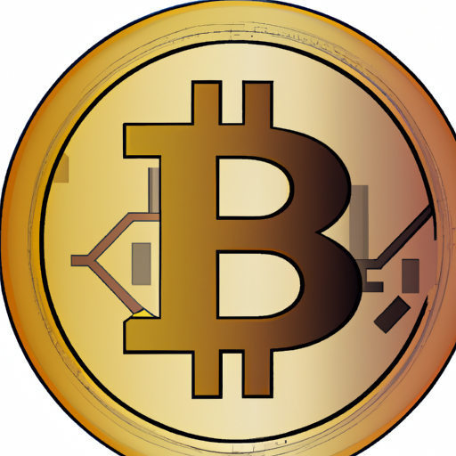 1. An illustration of a physical Bitcoin to symbolize the digital currency.